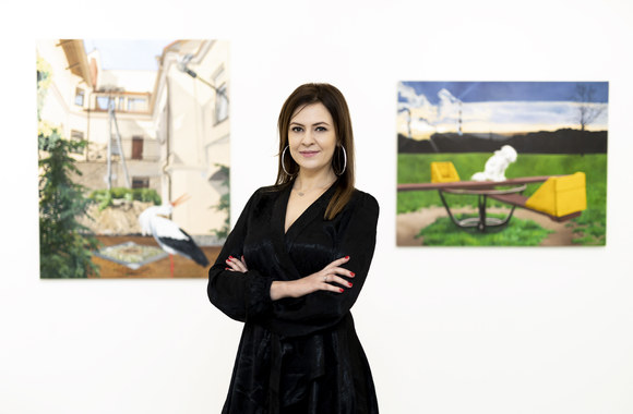 Dovilės Bilkštienės tapybos paroda „Kasdienybė, tiesiog.“ / Mariaus Žičiaus nuotr.