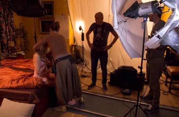 Fotosesijos akimirka