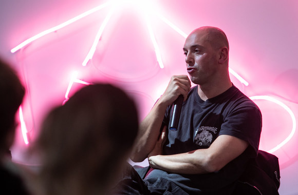 Nico Vascellari lankėsi MO muziejuje/ Pauliaus Peleckio nuotr.