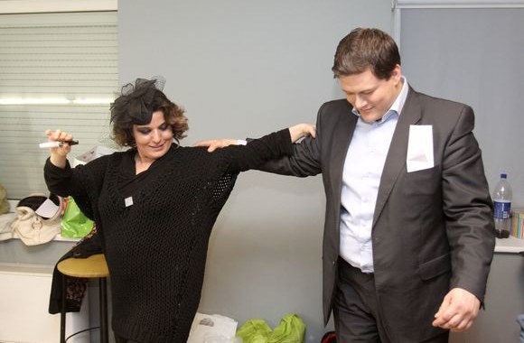 Muzikinio šou „Žvaigždžių duetai“ filmavimo akimirka