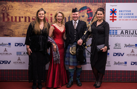 Škotiškas labdaros vakaras „Burns Night“ / Gedmanto Kropio nuotr.