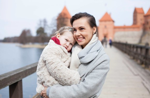 Veronika Montvydienė su dukra Adele