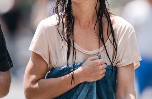 Katie Holmes filmavimo aikštelėje