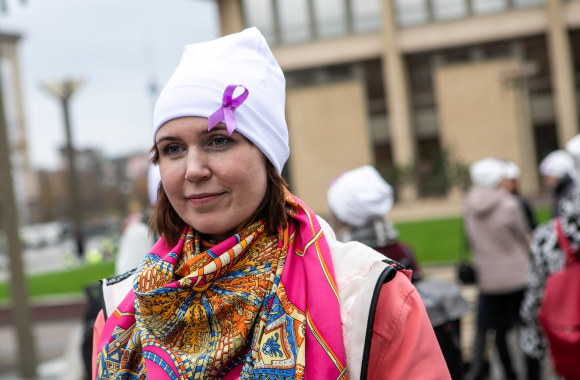 Mitingas „Vėžys ne sloga“ / Pauliaus Peleckio / „Žmonės Foto“ nuotr.