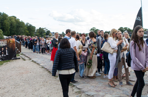 Monikos Linkytės koncerto akimirka