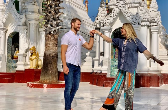 Solveigos Mykolaitytės ir Manto Rimdeikos kelionės akimirka/Asmeninio archyvo nuotr.