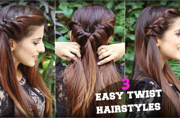 1-min-cute-easy-everyday-twist-hairstyles-for-school-college-work-quick-hair-tutorial