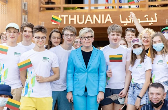 Ingrida Šimonytė atidarė Lietuvos nacionalinę dieną pasaulinėje parodoje „EXPO 2020“ /  Laimos Penek / LRVK nuotr.