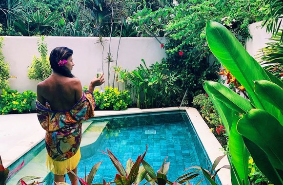 Julijos Žižės atostogų Balyje akimirka