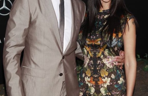 Režisierius M.Nightas Shyamalanas su žmona Bhavna Vaswani