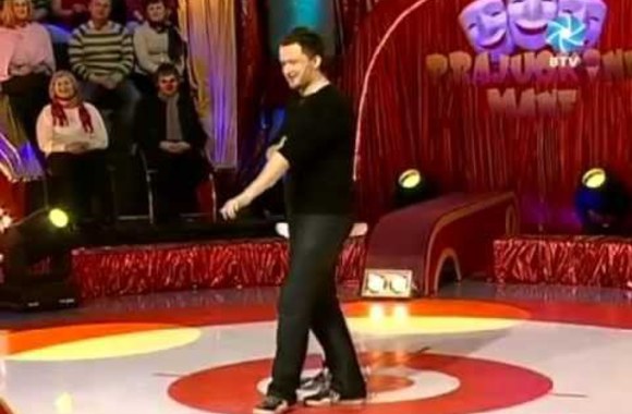 VIDEO kadras: Mantas Katleris laidoje „Prajuokink mane“