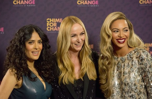 Salma Hayek, Frida Giannini ir Beyonce Knowles