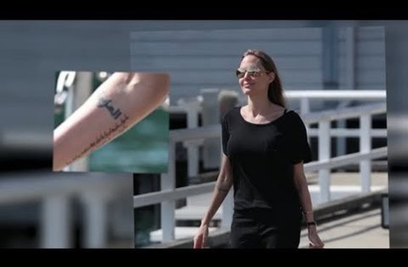 VIDEO kadras: Nauja Angelinos Jolie tatuiruotė