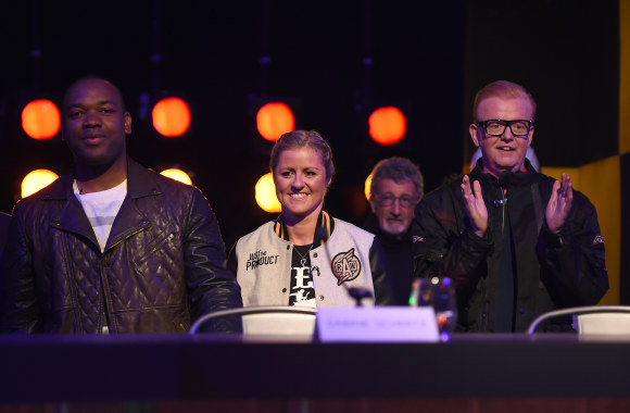 Chrisas Harrisas, Rory Reidas, Sabine Schmitz, Eddie Jordanas, Chrisas Evansas / „Scanpix“ nuotr.