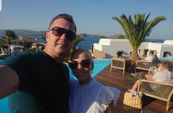 Vaida Genytė su vyru Aidu / Asmeninio albumo nuotr.