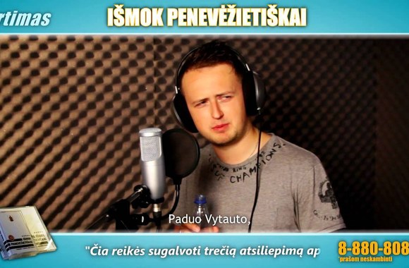 VIDEO kadras: Tado Vidmanto filmukas „Išmok panevėžietiškai!“ 
