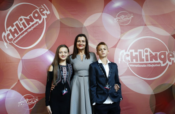 Inesa Kurklietytė ir aktoriai / D.Schleich nuotr.