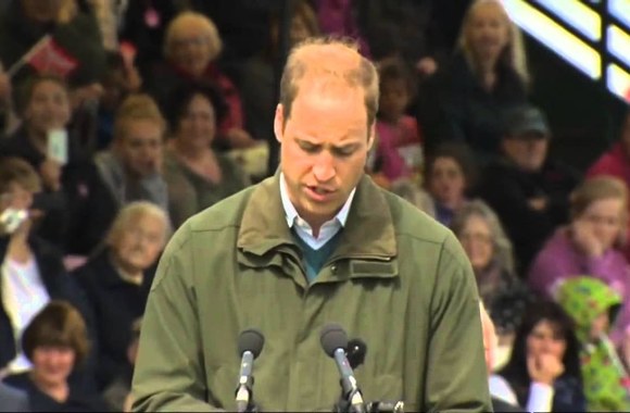 VIDEO kadras: Princo Williamo kalba Anglesyje