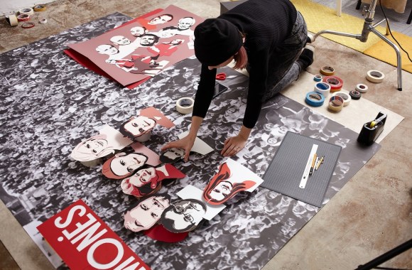 Menininkė Jolita Vaitkutė sukūrė žurnalo „Žmonės“ paskutinio 2020-ųjų numerio viršelį / Pauliaus Zaborskio nuotr.