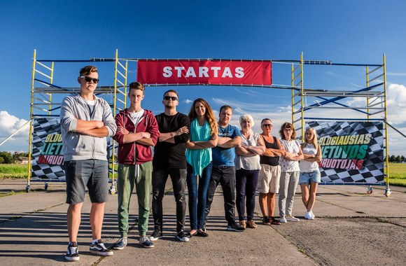 Laidos filmavimo akimirka