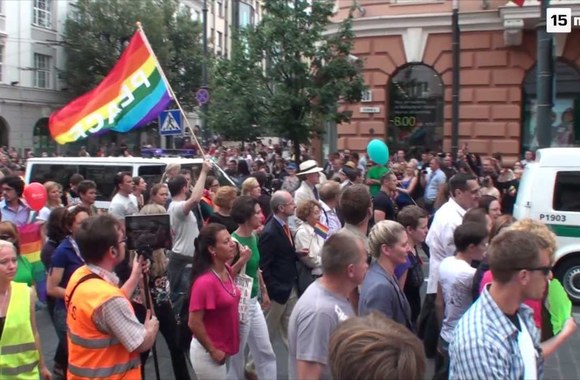 VIDEO kadras: „Baltic pride“ seksualinių mažumų eitynė eitynės Vilniuje