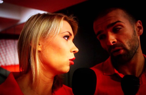 VIDEO kadras: Reporterių prisistatymas žiūrovams