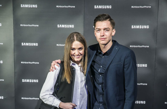 Naujo "Samsung" telefono modelio pristatymo akimirka