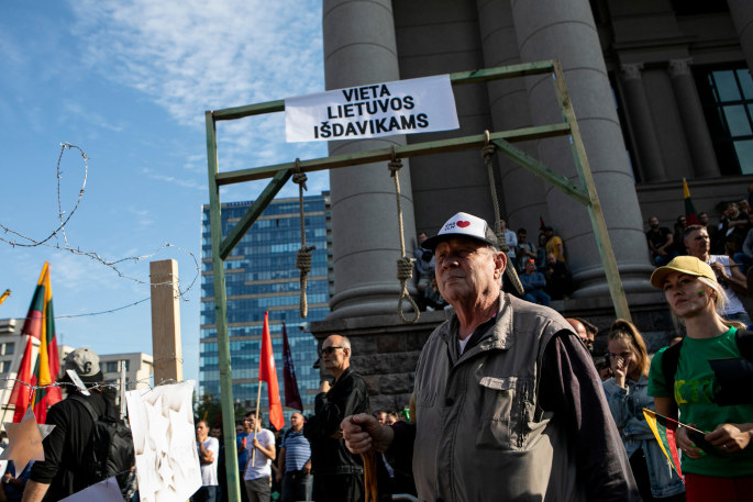 Protestas prie Seimo / Pauliaus Peleckio nuotr.