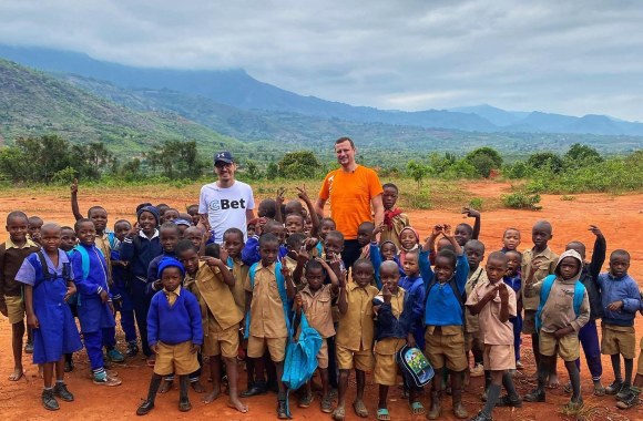 Mantas Bertulis ir Danielius Afrikoje, Zimbabvėje / Asmeninio albumo nuotr.