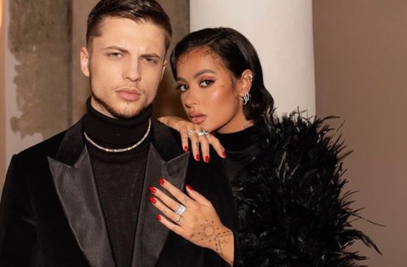 Karolina Meschino su mylimuoju reperiu Dominyku Ježeriu-OG Version / Socialinių tinklų nuotr.