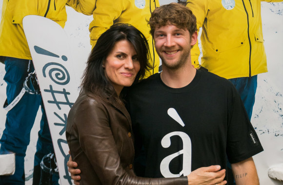 Slidinėjimo drabužių kolekcijos pristatyme – žinomi veidai/V. Korozer nuotr.