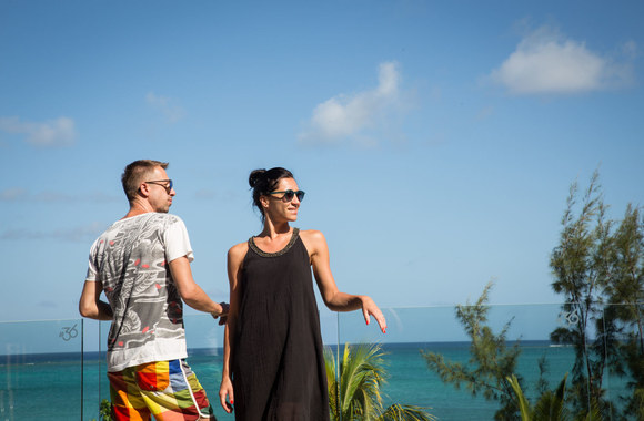 Linas Adomaitis su žmona Irma