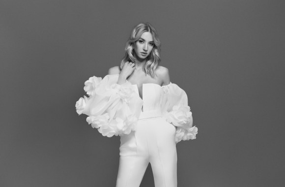 Egidijaus Rainio kolekcijos modelis / Evelinos Deveikaitės nuotr.