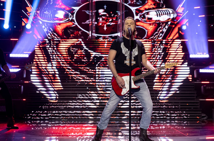 Tadas Gryn įkūnijo „Metallica“ lyderį Jamesą Hetfieldą / Svetlanos Bolnienės nuotr.