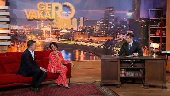 Irena Starošaitė laidoje „Gero vakaro šou“ / TV3 nuotr.