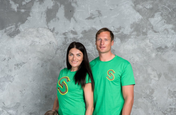 Dianos Lobačevskės ir Mindaugo Griškonio šeima tapo modeliais