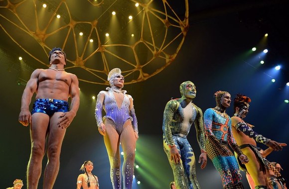 „Cirque du Soleil“ repeticijos akimirka