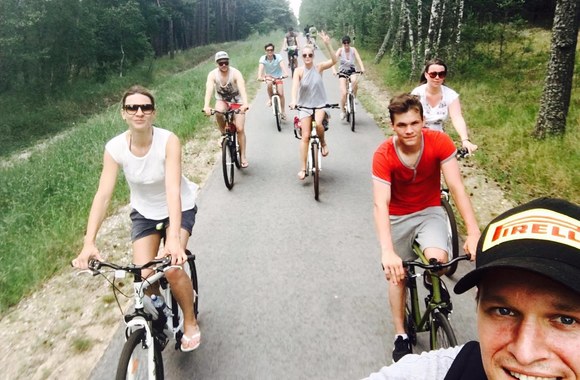 Rūtos Elžbietos Mazurevičiūtės viešnagės Nidoje akimirka