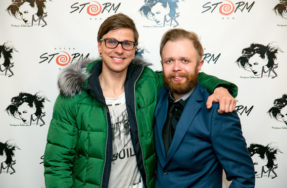 Martynas Šalkauskas (dešinėje)