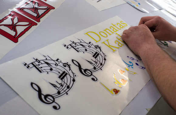 Papuošimai 2016-ųjų Telšių kalėdinei eglutei