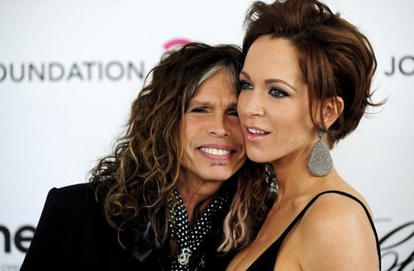 Stevenas Tyleris (kairėje) ir Erin Brady