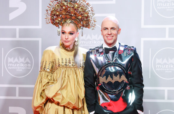 Indrė Stonkuvienė ir Vidas Bareikis / Teodoro Biliūno nuotr.