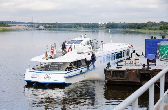Laivo „Raketa“ išplaukimas iš Kauno į Nidą/ Teodoro Biliūno „ŽMONĖS Foto“ nuotr.
