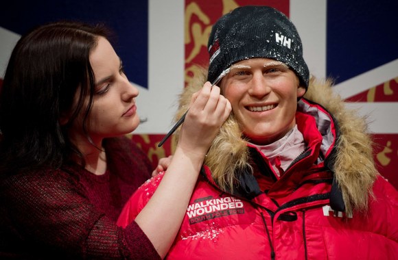 Vaškinė Didžiosios Britanijos princo Harry figūra