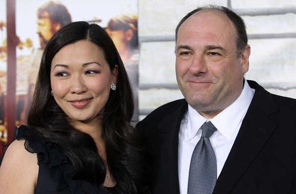 Jamesas Gandolfini su žmona Deborah Lin