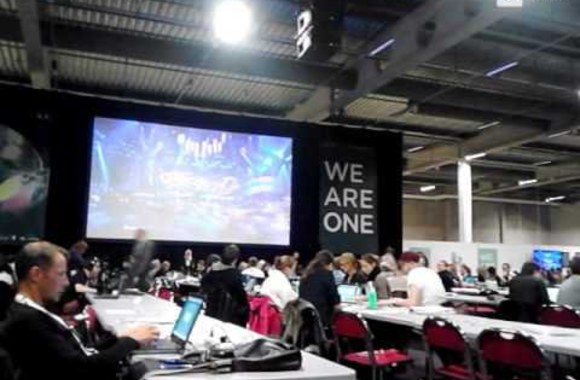 VIDEO kadras: Andriaus Pojavio pasirodymą Europos žurnalistai stebėjo spaudos centre