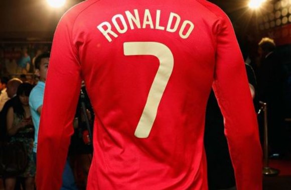 Futbolininko Cristiano Ronaldo vaškinė figūra