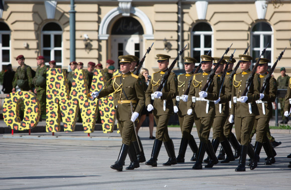 Naujojo Lietuvos kariuomenės vado generolo majoro Valdemaro Rupšio inauguracija