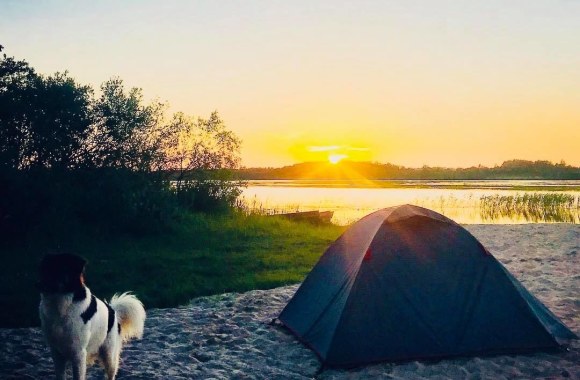 Tado ir Martos Čekavičių žygio per Lietuvą akimirka