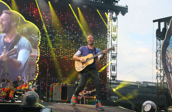Grupės „Coldplay“ koncerto akimirkos Dubline